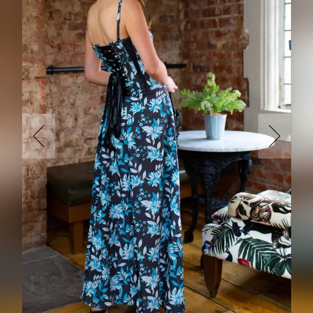 NWT CORSET STORY* Full Steel Boned Corset Maxi Dress